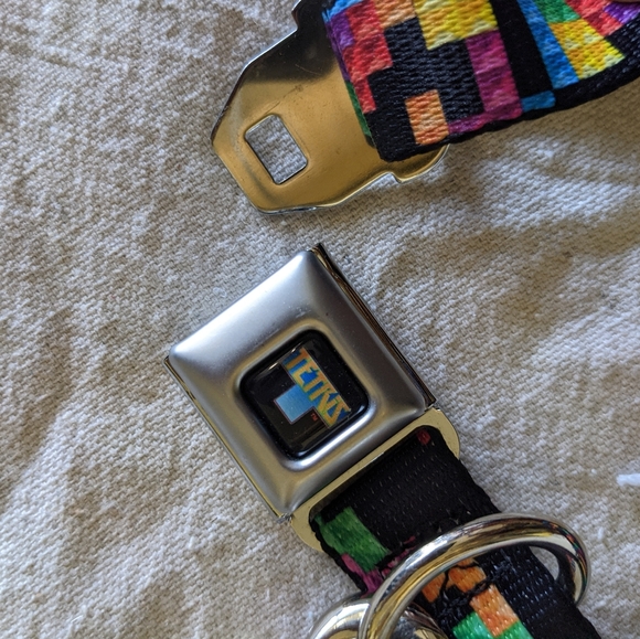NWT Buckle Down Tetris Dog Collar/Leash Set - Picture 2 of 4